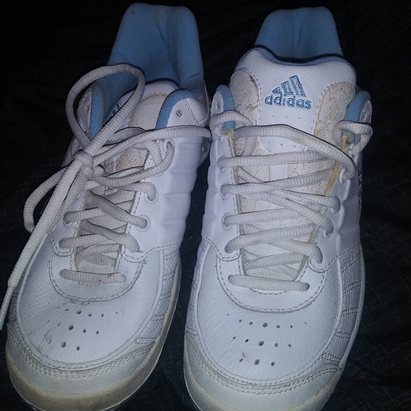 adidas Shoes - Lady's Adidas white and blue shoes